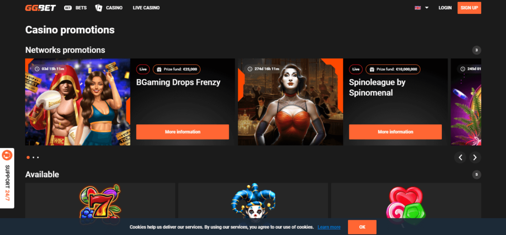 GG.Bet Casino Bonus