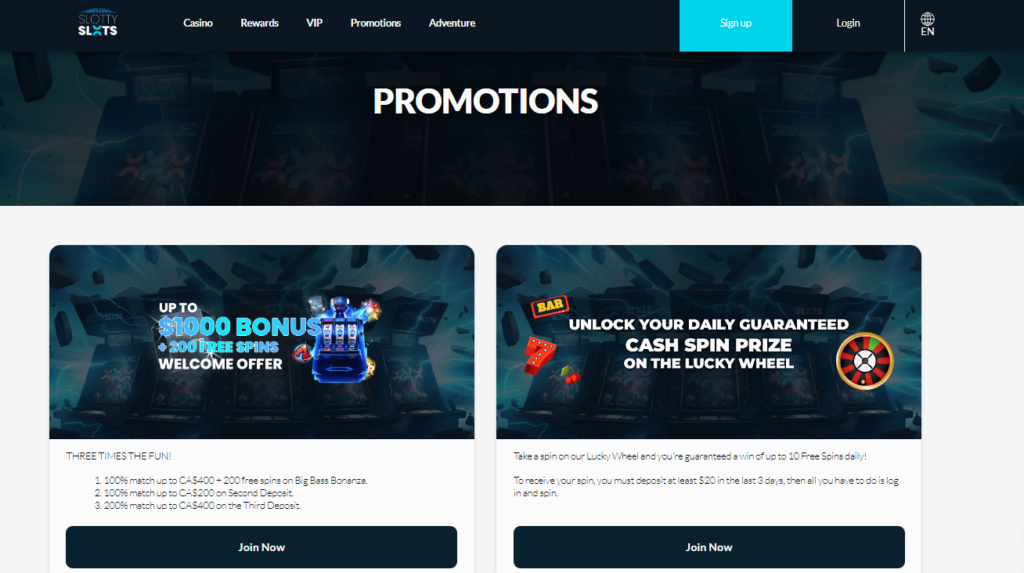 Slotty Slots Online Casino Bonus