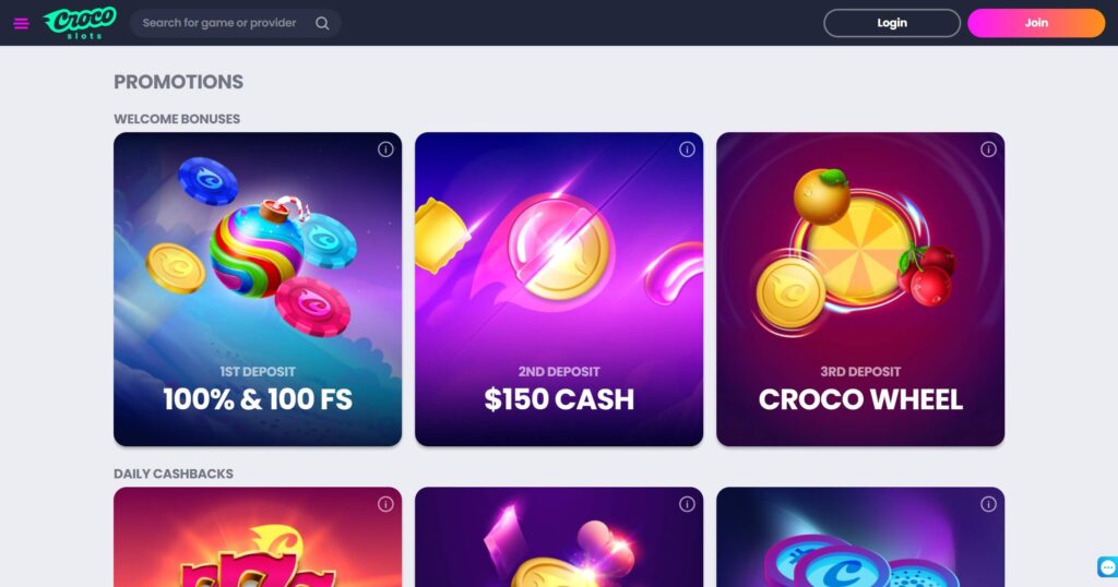 Crocoslots Casino Bonus