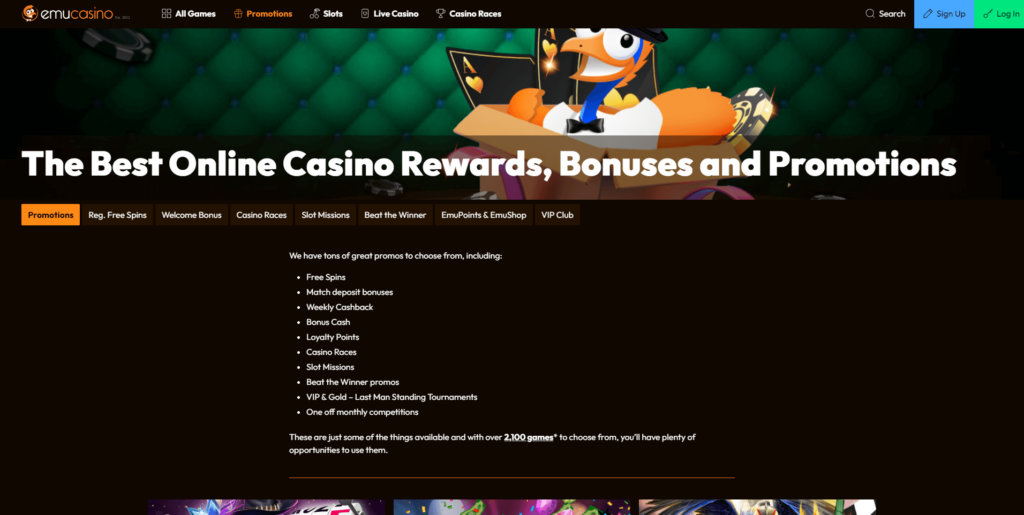 EmuCasino No Deposit Bonus