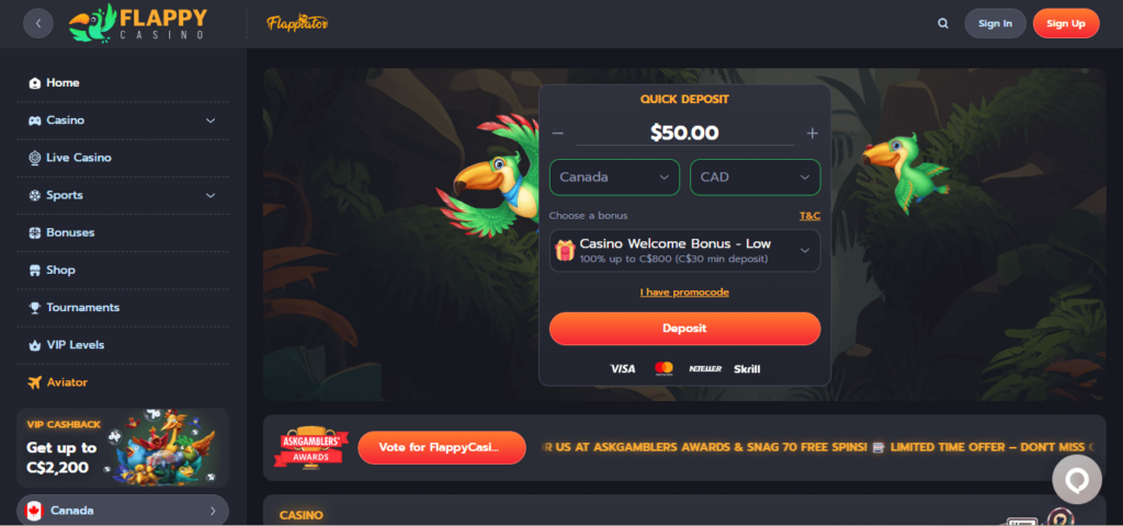 Flappy Online Casino