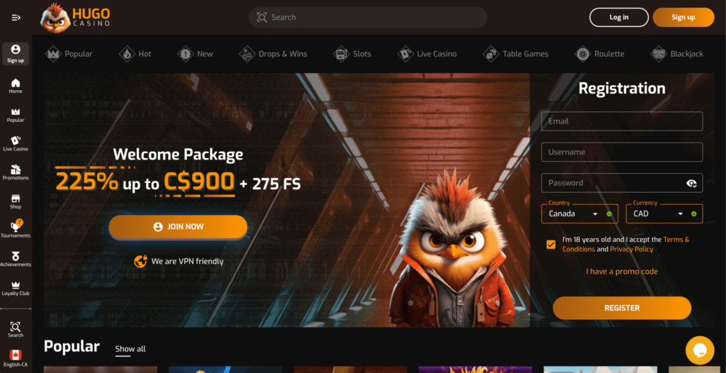 Hugo Online Casino