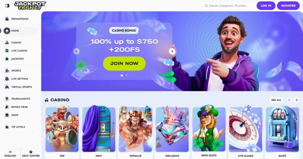 JackpotFrenzy Online Casino