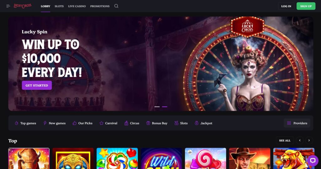 Lucky Circus Online Casino