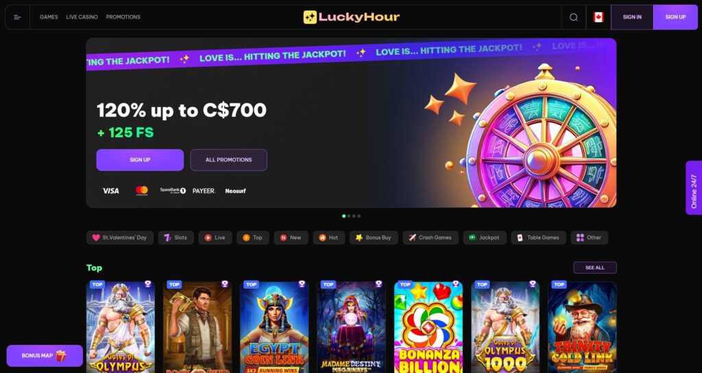 LuckyHour Online Casino