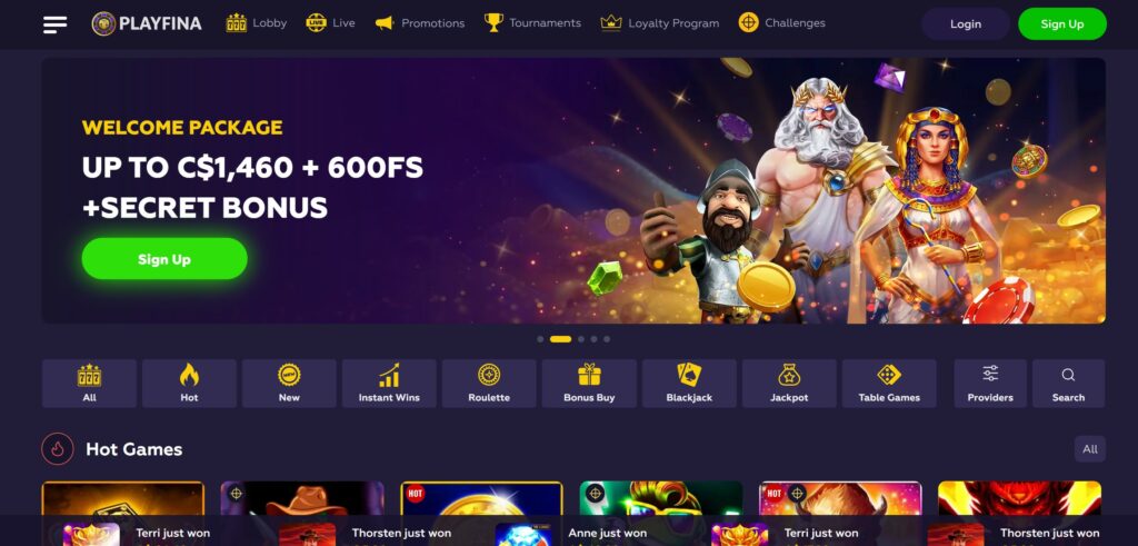Playfina Roulette Online Casino