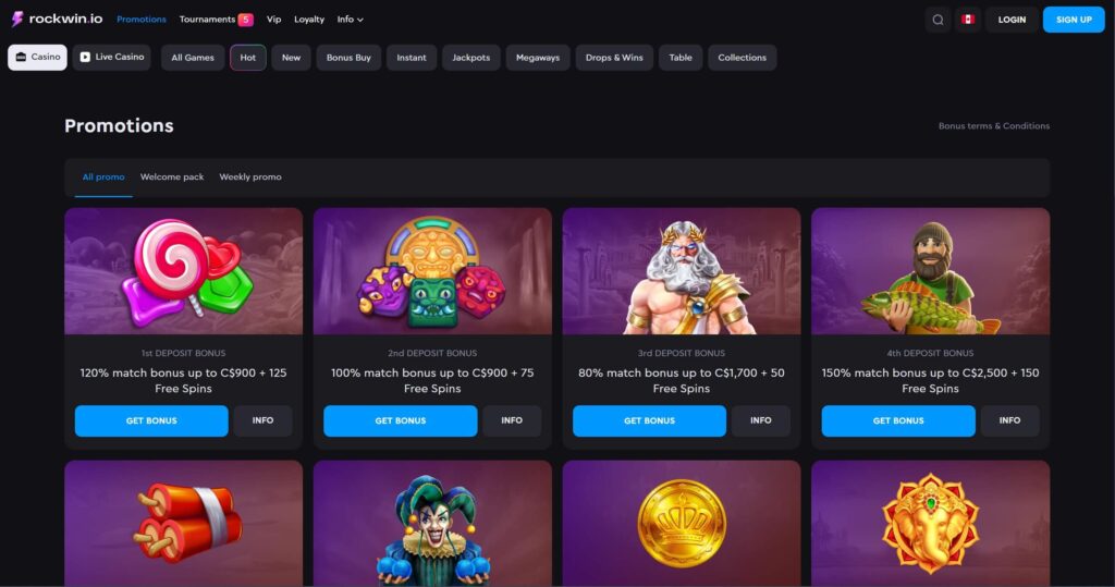 Rockwin.io Casino Bonus
