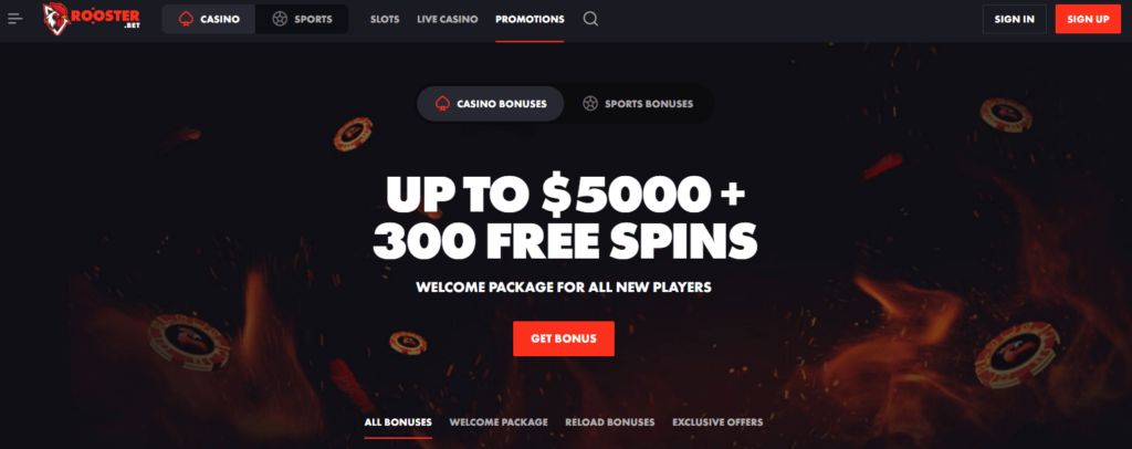 Rooster.bet Online Casino Bonus