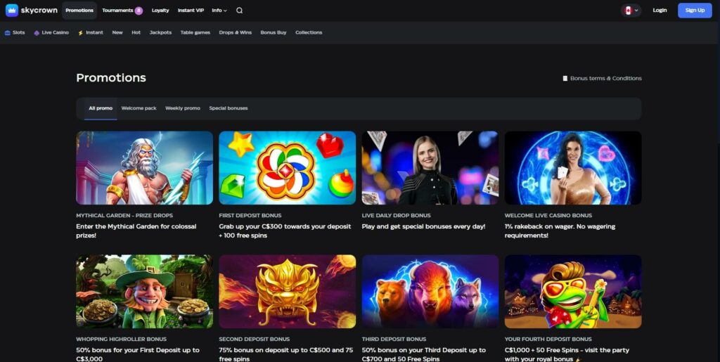 SkyCrown Casino No Deposit Bonus