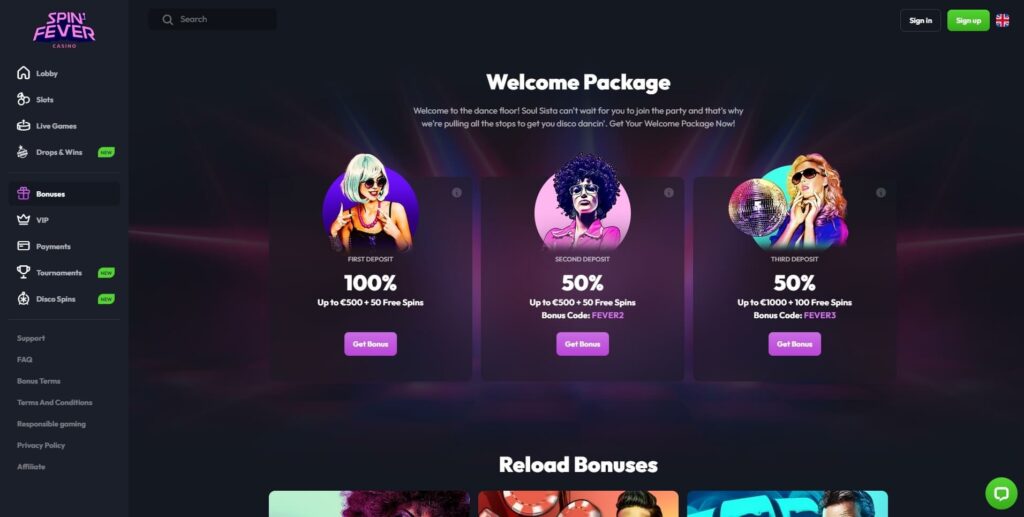 SpinFever Casino No Deposit Bonus