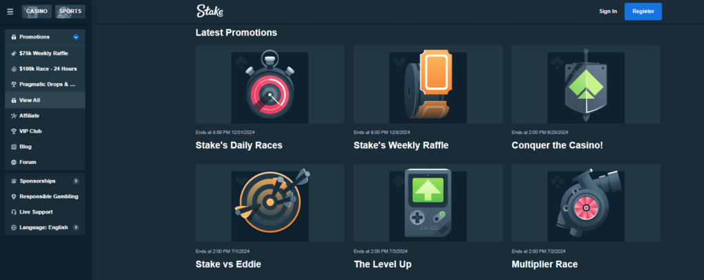 Stake Online Casino Bonus