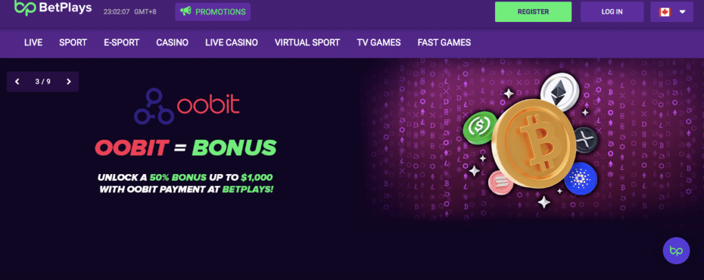 betplays online casino's engaging lobby captured in a screenshot