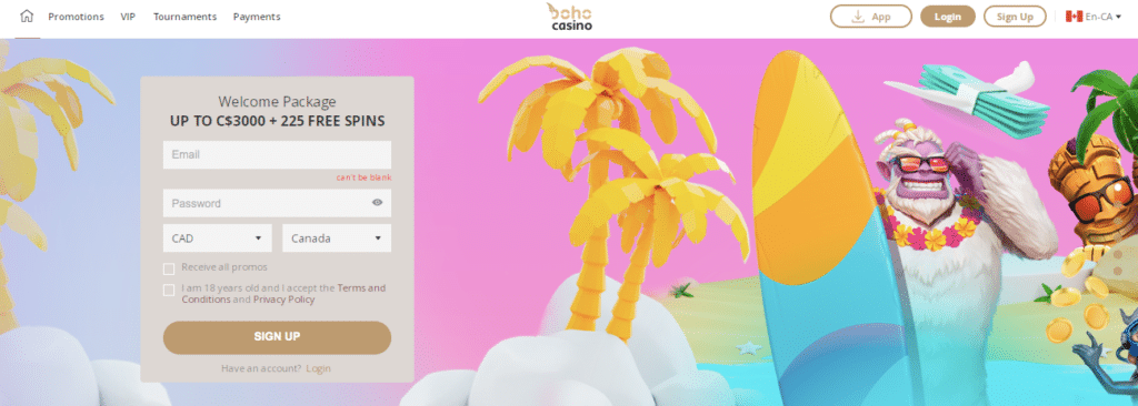 boho online casino