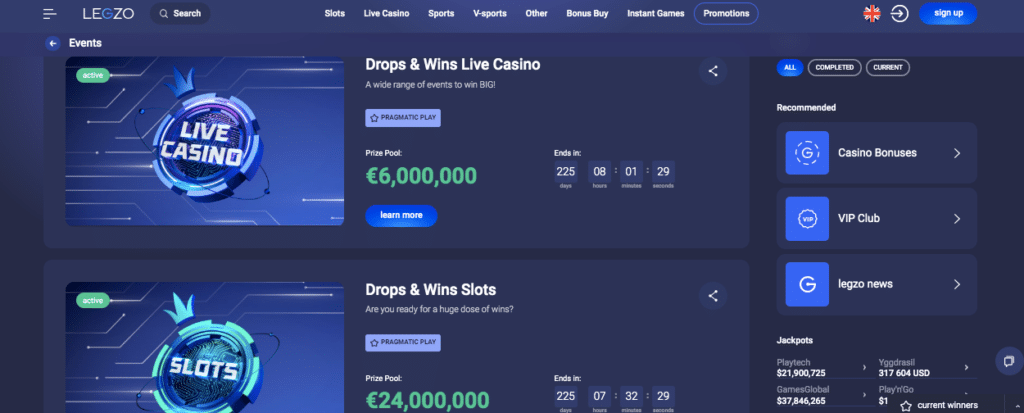 legzo online casino bonus