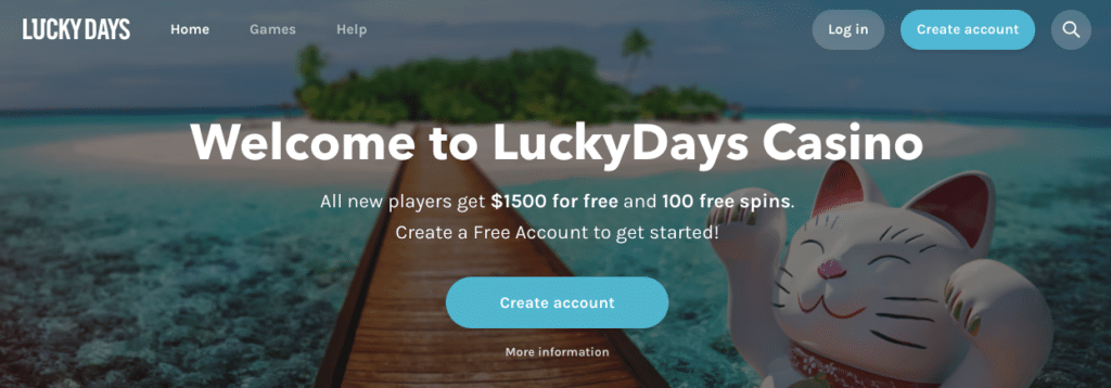 lucky days online casino
