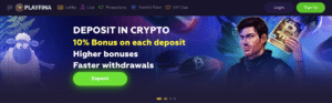 playfina online casino lobby screenshot